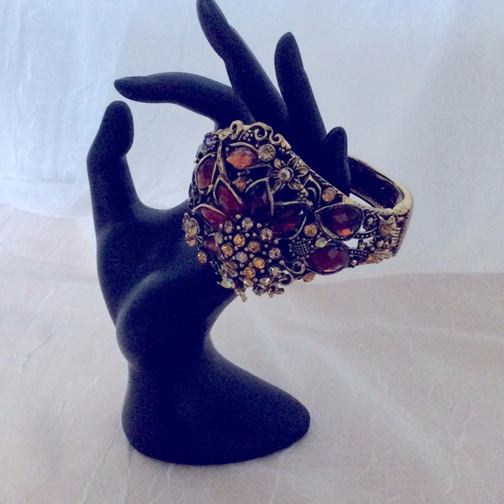 Gold cuff bracelet